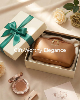 BAGSMART Makeup Bag compact size for carry-on luggage