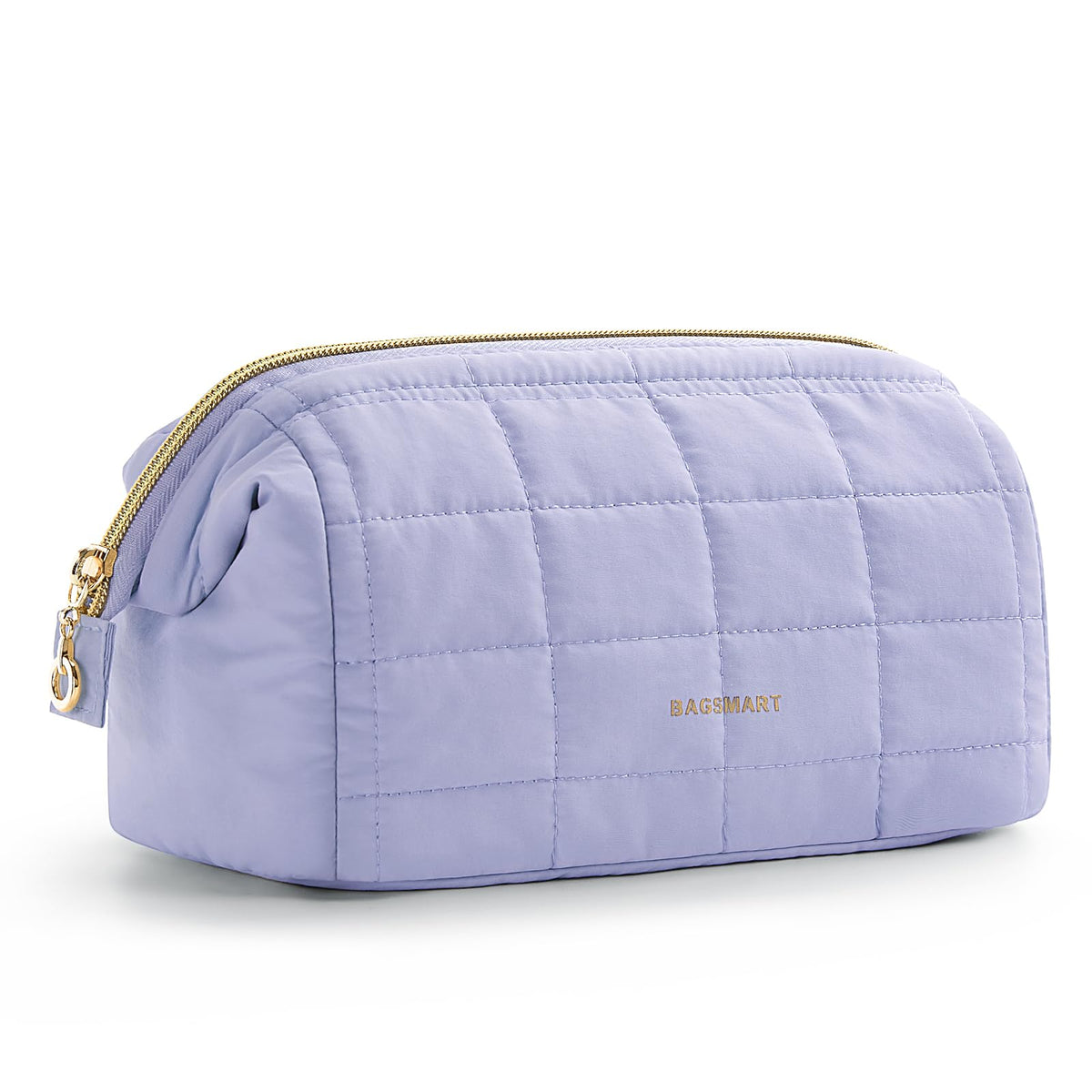 BAGSMART Makeup Bag Lavender Purple front view