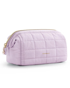 BAGSMART Makeup Bag Lavender Purple front view