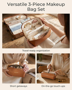 BAGSMART medium cosmetic pouch, ideal for foundation