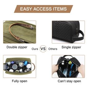 BAGSMART Medium Toiletry Bag interior with organized items