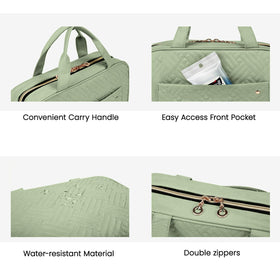 BAGSMART Toiletry Bag close-up of zip and compartment