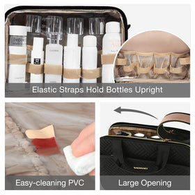 BAGSMART Toiletry Bag containing full-size toiletries