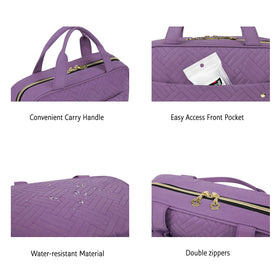 BAGSMART Toiletry Bag dimensions displayed on a flat surface