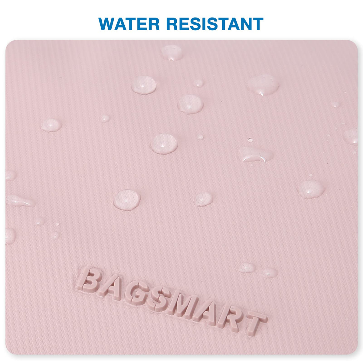 BAGSMART Toiletry Bag double zipper design detail