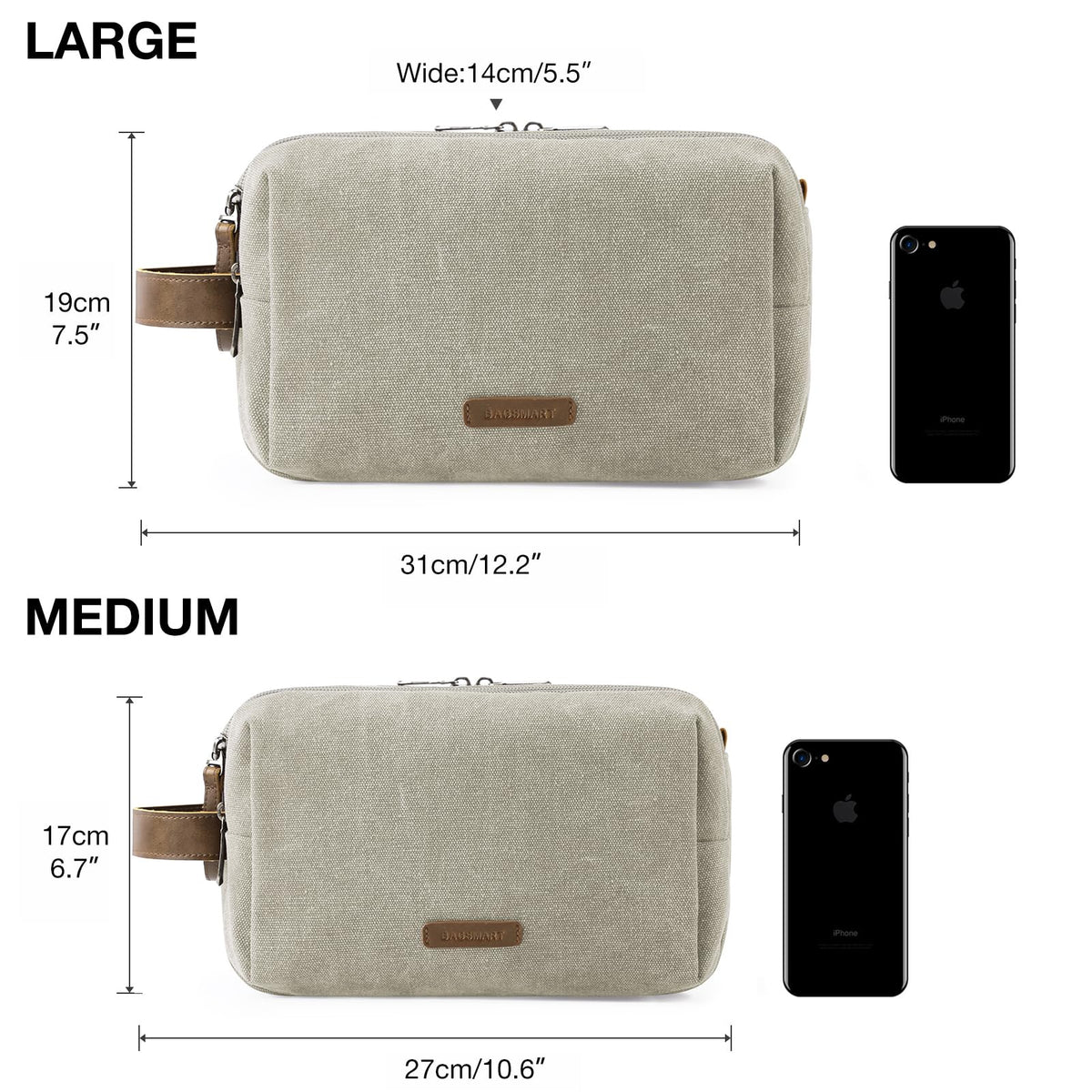 BAGSMART Toiletry Bag for Men in lifestyle setting with travel items