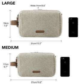 BAGSMART Toiletry Bag for Men in lifestyle setting with travel items