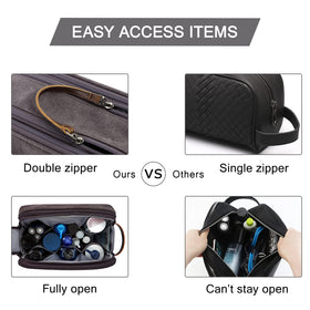 BAGSMART Toiletry Bag for Men showing spacious interior