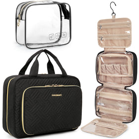 BAGSMART Toiletry Bag hanging open showing compartments