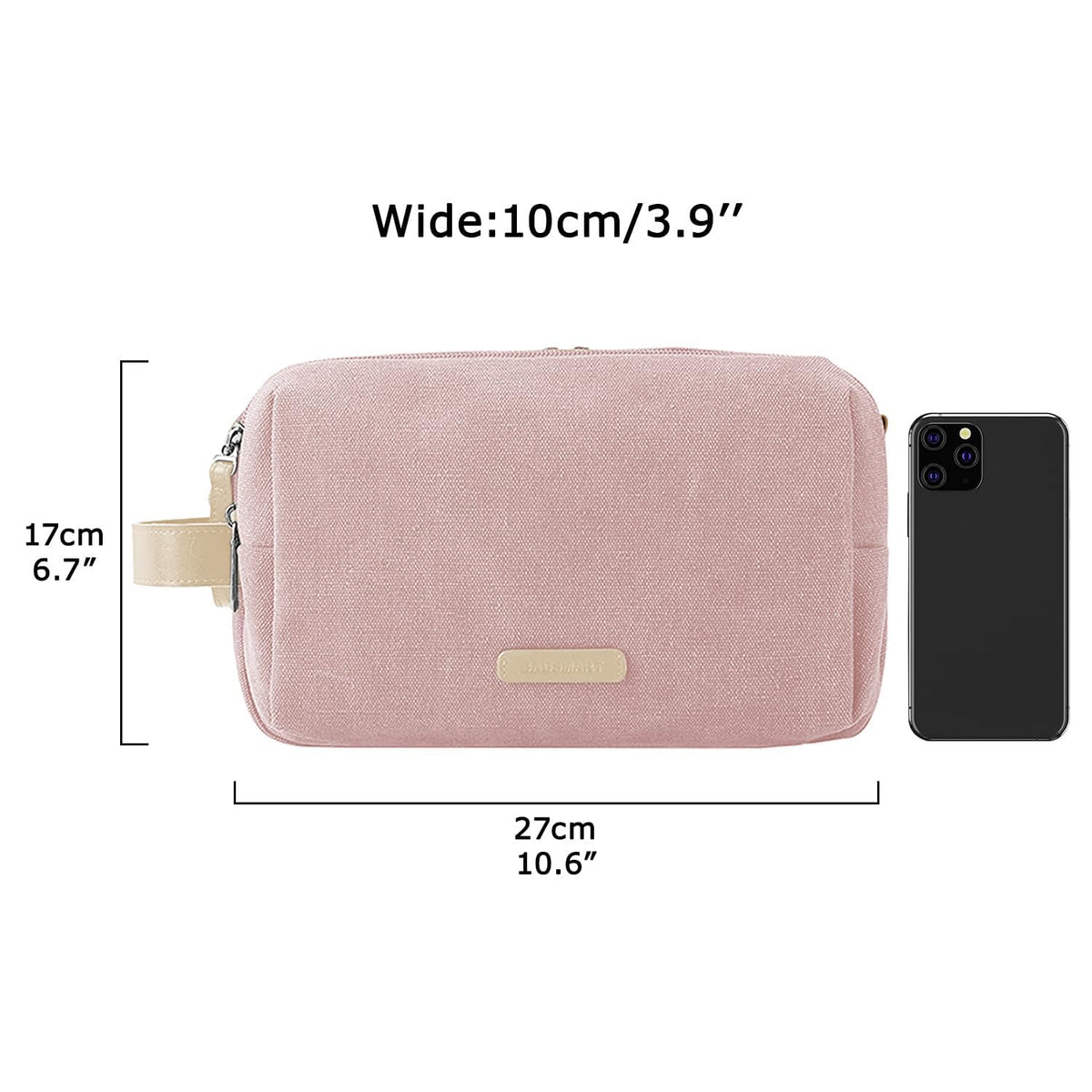 BAGSMART Toiletry Bag in lifestyle setting with travel items
