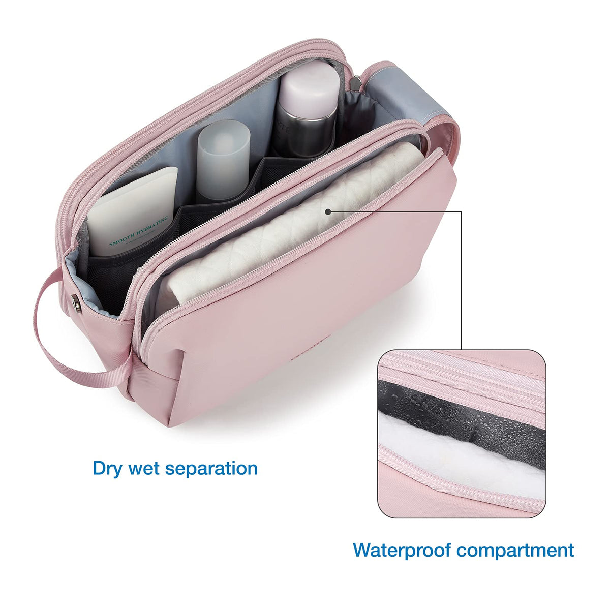 BAGSMART Toiletry Bag large size dimensions
