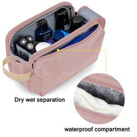 BAGSMART Toiletry Bag opened showcasing organized toiletries
