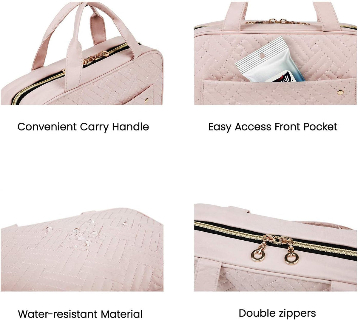BAGSMART Toiletry Bag packed for travel with toiletries