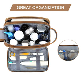 BAGSMART Toiletry Bag showing large capacity with toiletries
