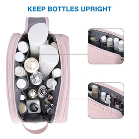 BAGSMART Toiletry Bag showing spacious interior with elastic straps
