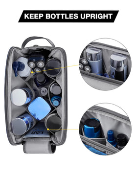 BAGSMART Toiletry Bag side view highlighting waterproof pocket