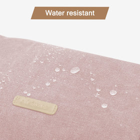BAGSMART Toiletry Bag with leather handle close-up