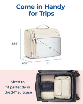 BAGSMART Toiletry Bag with travel accessories inside