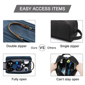 BAGSMART Toiletry Bag with travel essentials displayed