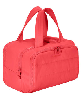 BAGSMART Travel Toiletry Bag bright red front view