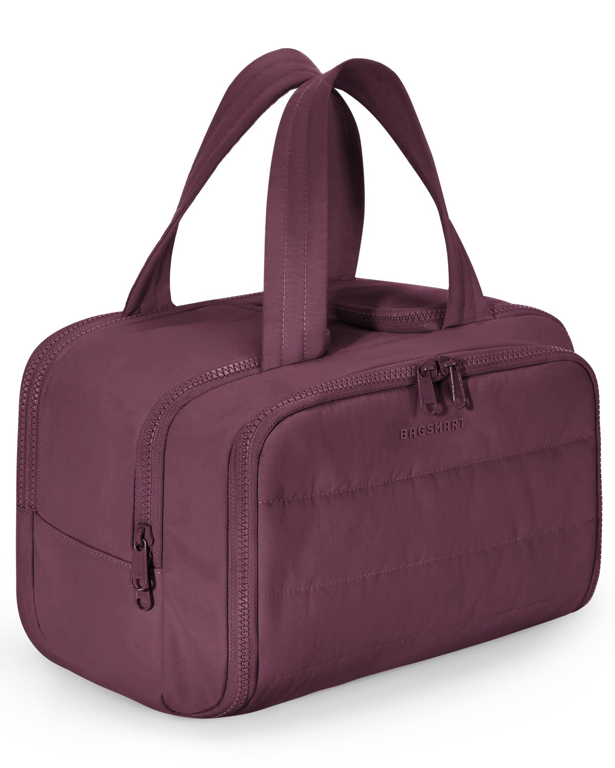BAGSMART Travel Toiletry Bag Cherry Red front view