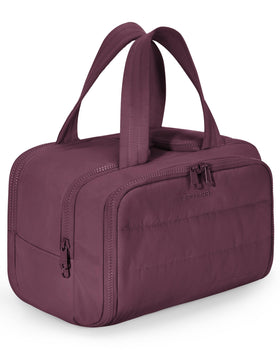 BAGSMART Travel Toiletry Bag Cherry Red front view