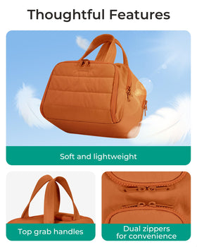 BAGSMART Travel Toiletry Bag displayed with travel accessories