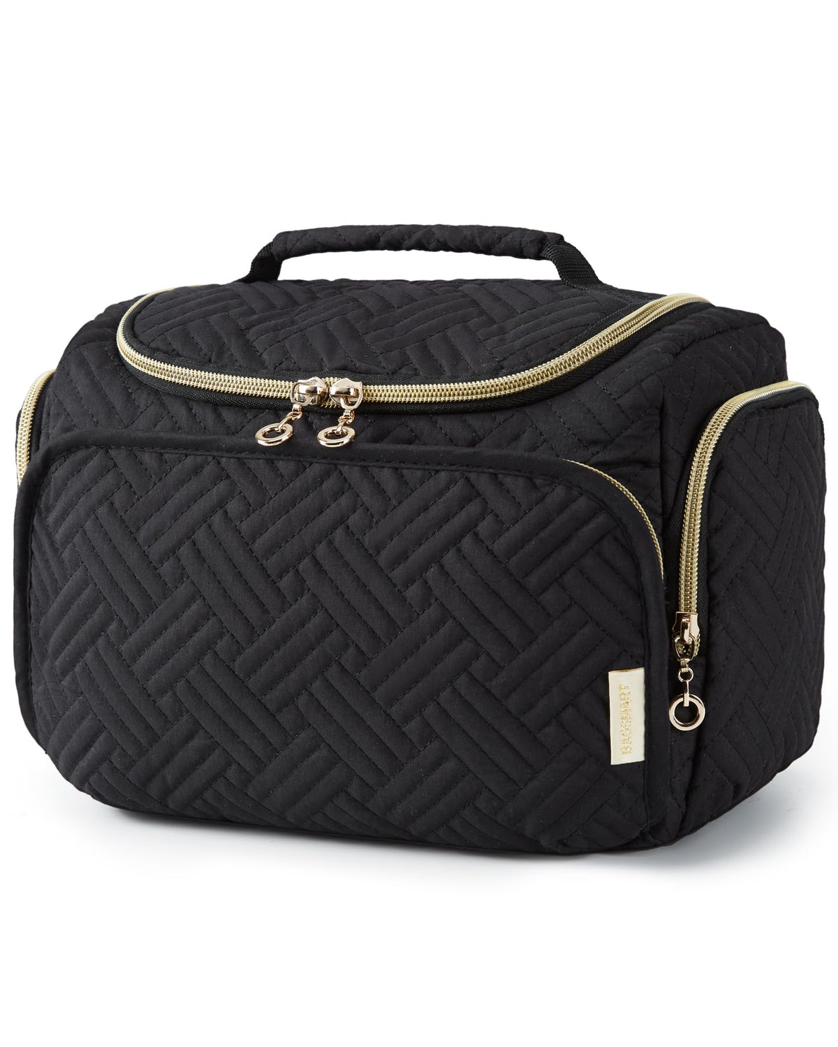 BAGSMART Travel Toiletry Bag front view in black