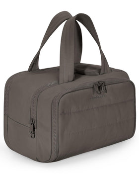 BAGSMART Travel Toiletry Bag front view in charcoal gray
