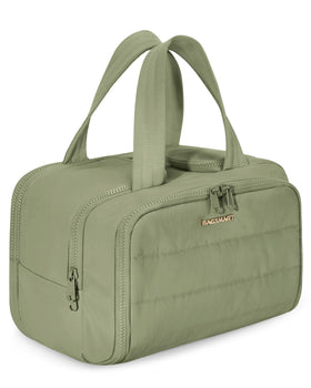 BAGSMART Travel Toiletry Bag front view in green