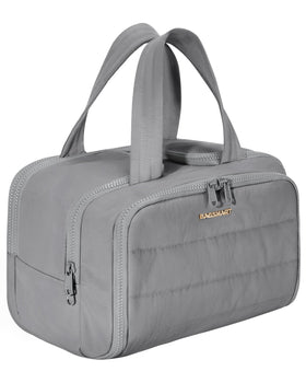 BAGSMART Travel Toiletry Bag front view in grey