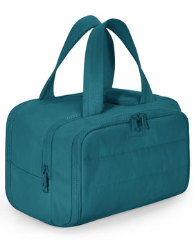 BAGSMART Travel Toiletry Bag front view in Misty Teal