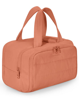 BAGSMART Travel Toiletry Bag front view in orange