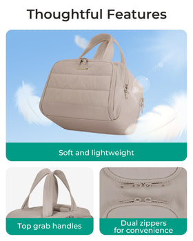 BAGSMART Travel Toiletry Bag in lifestyle scene at a bathroom counter