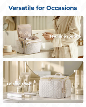 BAGSMART Travel Toiletry Bag in use during travel