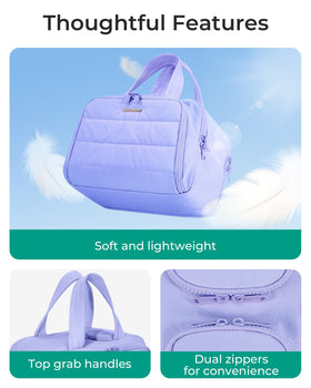 BAGSMART Travel Toiletry Bag lifestyle scene with travel accessories