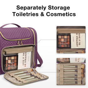 BAGSMART Travel Toiletry Bag showing side pockets