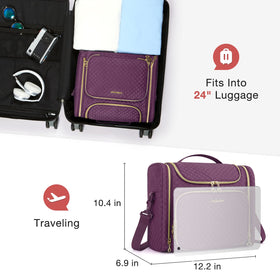 BAGSMART Travel Toiletry Bag showing waterproof material