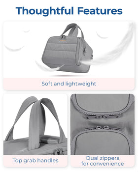 BAGSMART Travel Toiletry Bag side view showing compartments