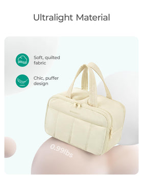 BAGSMART Travel Toiletry Bag side view with handle