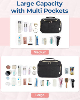 BAGSMART Travel Toiletry Bag with handle