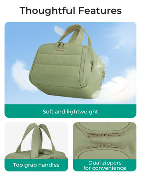 BAGSMART Travel Toiletry Bag with mesh pockets for small items