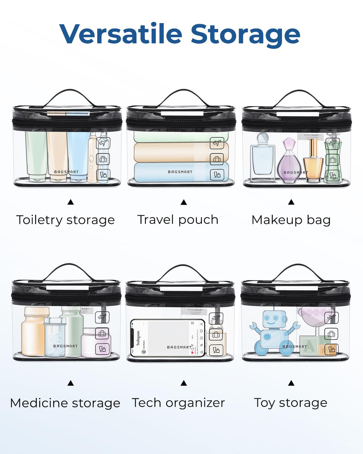 BAGSMART waterproof PVC material close-up
