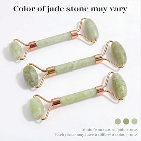 BAIMEI facial tools with a backdrop of natural elements