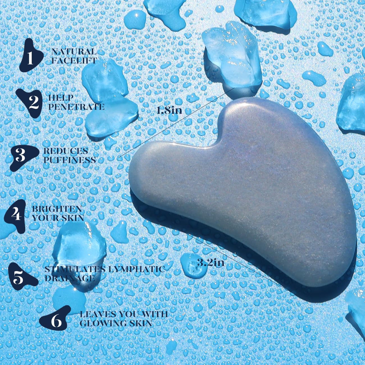 BAIMEI Gua Sha tool for lifting and sculpting the jawline