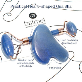 BAIMEI jade face roller close-up showing smooth texture