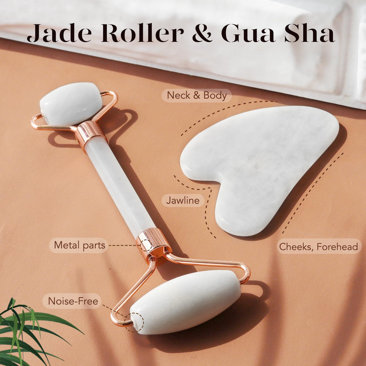 BAIMEI Jade Roller and Gua Sha in elegant gift box