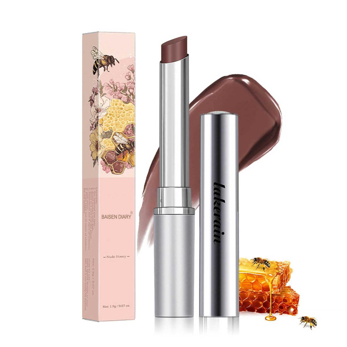 BAISEN DIARY Honey Lip Balm applied on lips