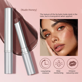 BAISEN DIARY Honey Lip Balm in Nude shade close-up