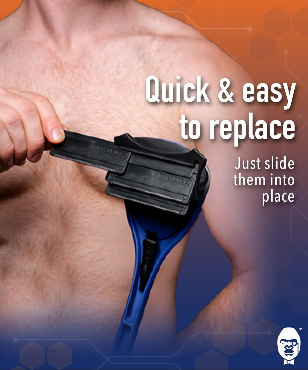 BAKBLADE Replacement Blade Cartridges with cleaning brush
